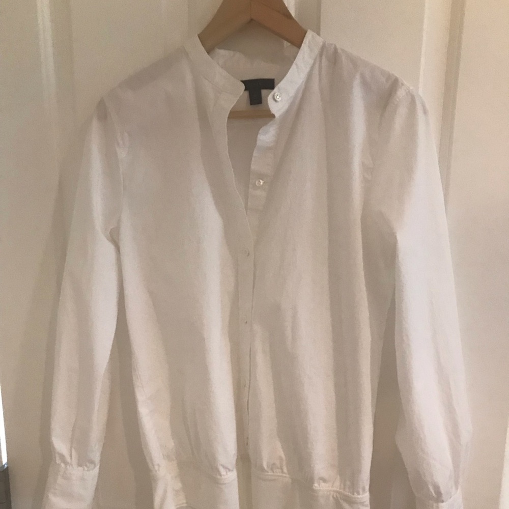J. Crew Woman's Stretch Perfect Shirt Bodysuit